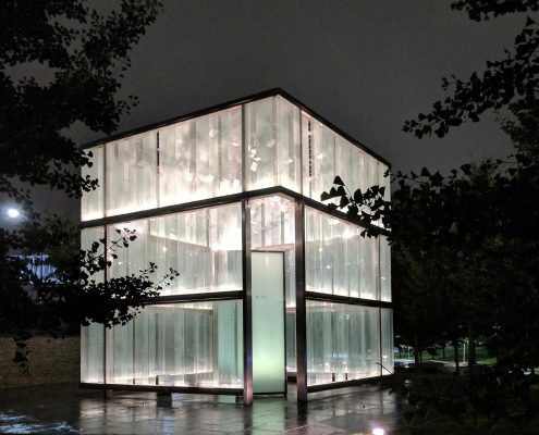 Prolume lights in 911 logan airport memorial